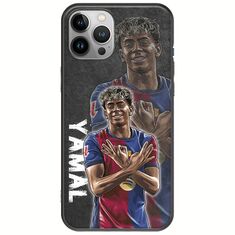 Football Stars - Lamine Yamal iPhone 12 Pro Max Black TPU (Μαύρη Σιλικόνη)