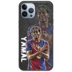 Football Stars - Lamine Yamal iPhone 12 Pro Black TPU (Μαύρη Σιλικόνη)