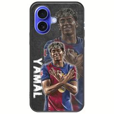 Football Stars - Lamine Yamal iPhone 16 Black TPU (Μαύρη Σιλικόνη)