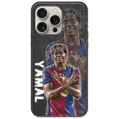 Football Stars - Lamine Yamal iPhone 16 Pro Black TPU (Μαύρη Σιλικόνη)
