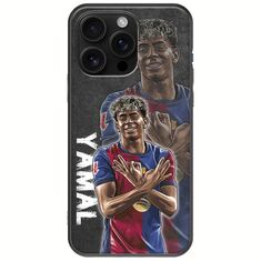 Football Stars - Lamine Yamal iPhone 16 Pro Max Black TPU (Μαύρη Σιλικόνη)