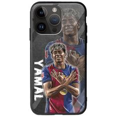 Football Stars - Lamine Yamal iPhone 15 Pro Max Groove TPU (Tempered Glass και TPU)