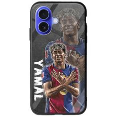 Football Stars - Lamine Yamal iPhone 16 Groove TPU (Tempered Glass και TPU)