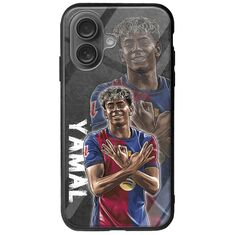 Football Stars - Lamine Yamal iPhone 16 Plus Groove TPU (Tempered Glass και TPU)