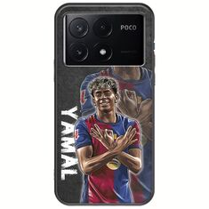 Football Stars - Lamine Yamal Xiaomi Poco X6 Pro 5G Black TPU (Μαύρη Σιλικόνη)