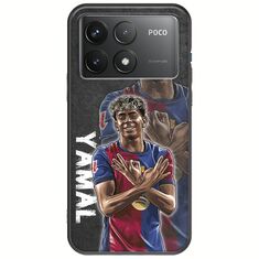 Football Stars - Lamine Yamal Xiaomi Poco F6 Pro 5G Black TPU (Μαύρη Σιλικόνη)