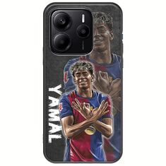 Football Stars - Lamine Yamal Xiaomi Redmi Note 14 5G Black TPU (Μαύρη Σιλικόνη)