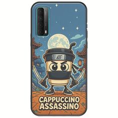 Brainrot - Cappuccino Assasino Huawei P Smart 2021 Black TPU (Μαύρη Σιλικόνη)