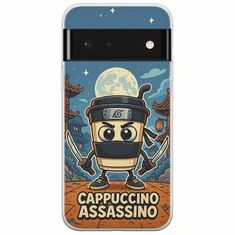 Brainrot - Cappuccino Assasino Google Pixel 6 5G Flexible TPU (Διάφανη Σιλικόνη)