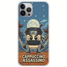 Brainrot - Cappuccino Assasino iPhone 12 Pro Max Flexible TPU (Διάφανη Σιλικόνη)