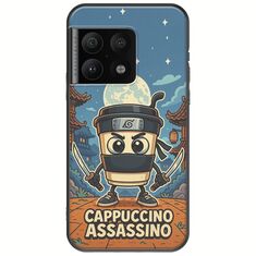 Brainrot - Cappuccino Assasino OnePlus 10 Pro Black TPU (Μαύρη Σιλικόνη)