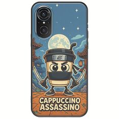 Brainrot - Cappuccino Assasino Huawei Nova 9 SE Black TPU (Μαύρη Σιλικόνη)