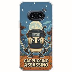 Brainrot - Cappuccino Assasino Nothing Phone (2a) 5G Flexible TPU (Διάφανη Σιλικόνη)