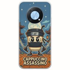 Brainrot - Cappuccino Assasino Huawei Nova Y90 Flexible TPU (Διάφανη Σιλικόνη)