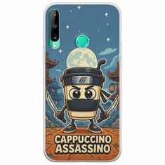 Brainrot - Cappuccino Assasino Huawei P40 Lite E Flexible TPU (Διάφανη Σιλικόνη)