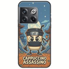 Brainrot - Cappuccino Assasino OnePlus 10T 5G Black TPU (Μαύρη Σιλικόνη)