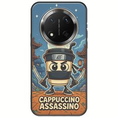 Brainrot - Cappuccino Assasino Honor Magic 7 Lite 5G Black TPU (Μαύρη Σιλικόνη)