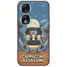 Brainrot - Cappuccino Assasino Honor 90 5G Black TPU (Μαύρη Σιλικόνη)