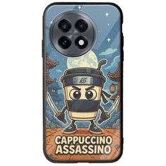 Brainrot - Cappuccino Assasino OnePlus 13R 5G Groove TPU (Tempered Glass και TPU)