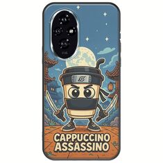 Brainrot - Cappuccino Assasino Honor 200 5G Black TPU (Μαύρη Σιλικόνη)