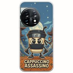 Brainrot - Cappuccino Assasino OnePlus 11 5G Flexible TPU (Διάφανη Σιλικόνη)