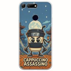 Brainrot - Cappuccino Assasino Huawei Honor View 20 Flexible TPU (Διάφανη Σιλικόνη)