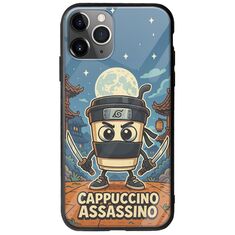 Brainrot - Cappuccino Assasino iPhone 11 Pro Max Groove TPU (Tempered Glass και TPU)