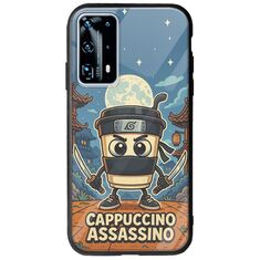 Brainrot - Cappuccino Assasino Huawei P40 Groove TPU (Tempered Glass και TPU)