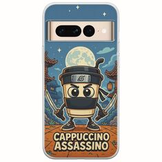 Brainrot - Cappuccino Assasino Google Pixel 7 Pro 5G Flexible TPU (Διάφανη Σιλικόνη)