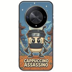 Brainrot - Cappuccino Assasino Honor Magic 6 Lite 5G Black TPU (Μαύρη Σιλικόνη)
