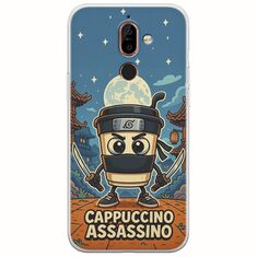 Brainrot - Cappuccino Assasino Nokia 7 Plus  Flexible TPU (Διάφανη Σιλικόνη)