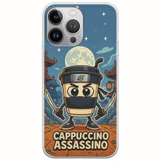 Brainrot - Cappuccino Assasino iPhone 13 Pro Max Flexible TPU (Διάφανη Σιλικόνη)