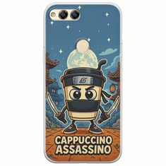 Brainrot - Cappuccino Assasino Huawei Honor 7X Flexible TPU (Διάφανη Σιλικόνη)
