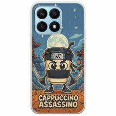 Brainrot - Cappuccino Assasino Honor X8a Flexible TPU (Διάφανη Σιλικόνη)