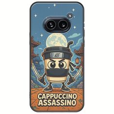 Brainrot - Cappuccino Assasino Nothing Phone (2a) 5G Black TPU (Μαύρη Σιλικόνη)