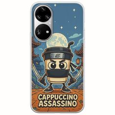 Brainrot - Cappuccino Assasino Huawei P50 Pro Flexible TPU (Διάφανη Σιλικόνη)