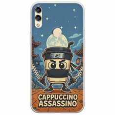 Brainrot - Cappuccino Assasino Huawei Honor 8X Flexible TPU (Διάφανη Σιλικόνη)