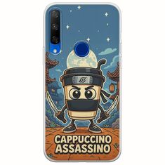 Brainrot - Cappuccino Assasino Huawei Honor 9X Flexible TPU (Διάφανη Σιλικόνη)