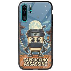 Brainrot - Cappuccino Assasino Huawei P30 Pro Groove TPU (Tempered Glass και TPU)