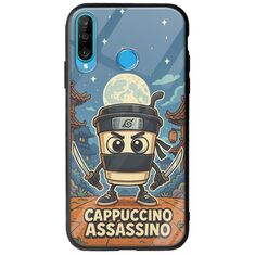 Brainrot - Cappuccino Assasino Huawei P30 Lite Groove TPU (Tempered Glass και TPU)