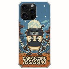 Brainrot - Cappuccino Assasino iPhone 16 Pro Max Flexible TPU (Διάφανη Σιλικόνη)