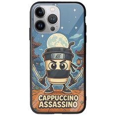 Brainrot - Cappuccino Assasino iPhone 13 Pro Max Groove TPU (Tempered Glass και TPU)