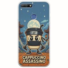 Brainrot - Cappuccino Assasino Huawei Y6 Prime 2018 Flexible TPU (Διάφανη Σιλικόνη)