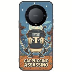 Brainrot - Cappuccino Assasino Honor Magic 5 Lite 5G Black TPU (Μαύρη Σιλικόνη)