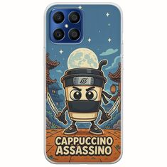 Brainrot - Cappuccino Assasino Honor X8 Flexible TPU (Διάφανη Σιλικόνη)