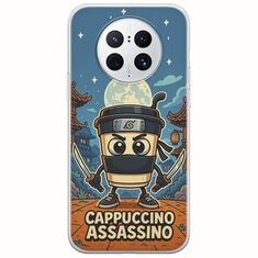 Brainrot - Cappuccino Assasino Huawei Mate 50 Pro Flexible TPU (Διάφανη Σιλικόνη)
