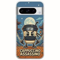 Brainrot - Cappuccino Assasino Google Pixel 8 Pro 5G Flexible TPU (Διάφανη Σιλικόνη)
