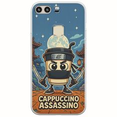 Brainrot - Cappuccino Assasino Huawei P9 Flexible TPU (Διάφανη Σιλικόνη)