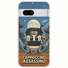 Brainrot - Cappuccino Assasino Google Pixel 7a 5G Flexible TPU (Διάφανη Σιλικόνη)
