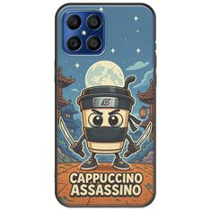 Brainrot - Cappuccino Assasino Honor X8 Black TPU (Μαύρη Σιλικόνη)